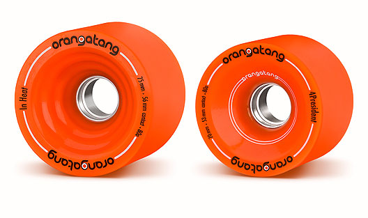40sk8 Ruedas Orangatang Aluminum Core Race Wheels 