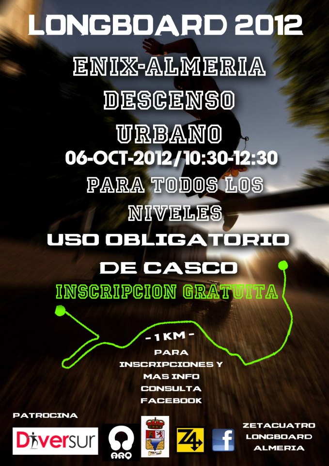 Descenso Urbano Longboard Almeria - Enix