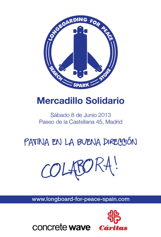 Lognboard for Peace. Mercadillo Solidario