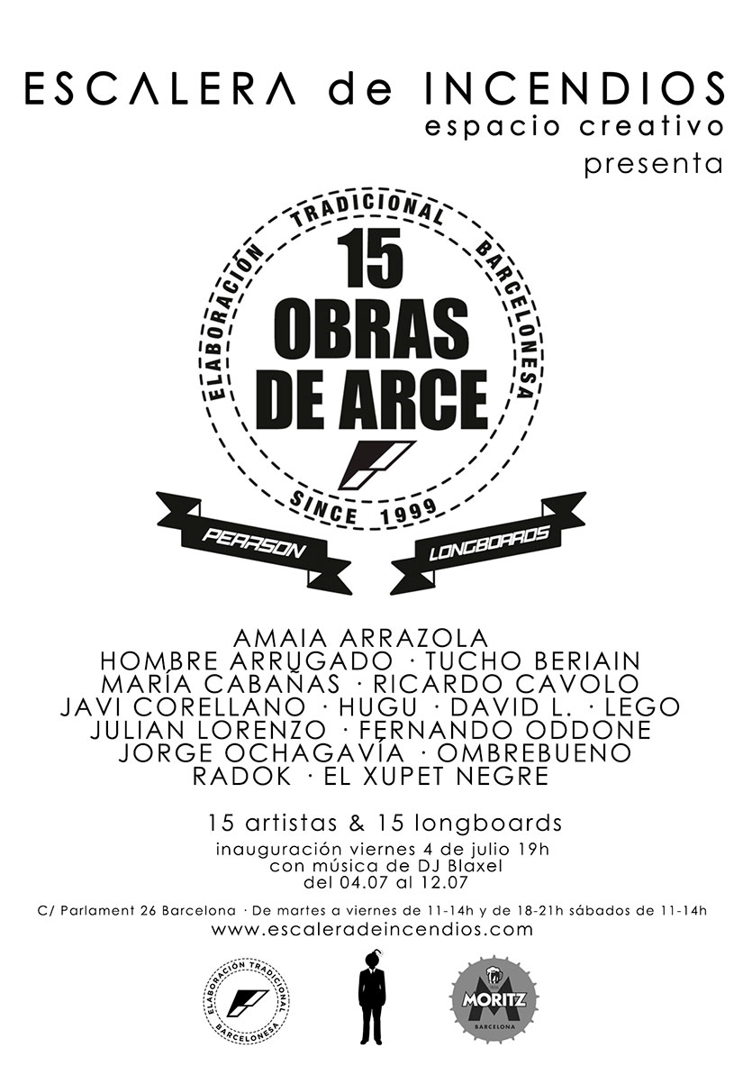 Expo: ?15 Obras de Arce? by Pearson Longboards